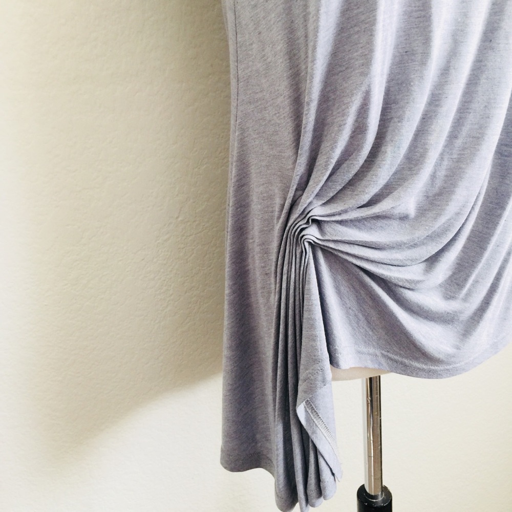 Gathered Grey Tee - Picture 3 of 5